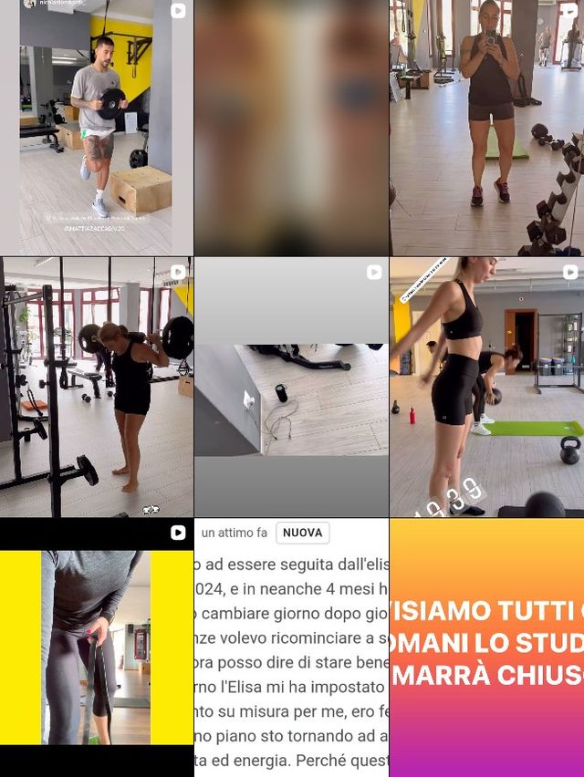 Griglia Instagram di Golden Code prima del lavoro: contenuti senza una coerenza grafica